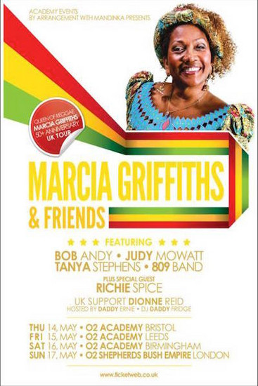 CANCELLED: Marcia Griffiths & Friends 2015 - Birmingham